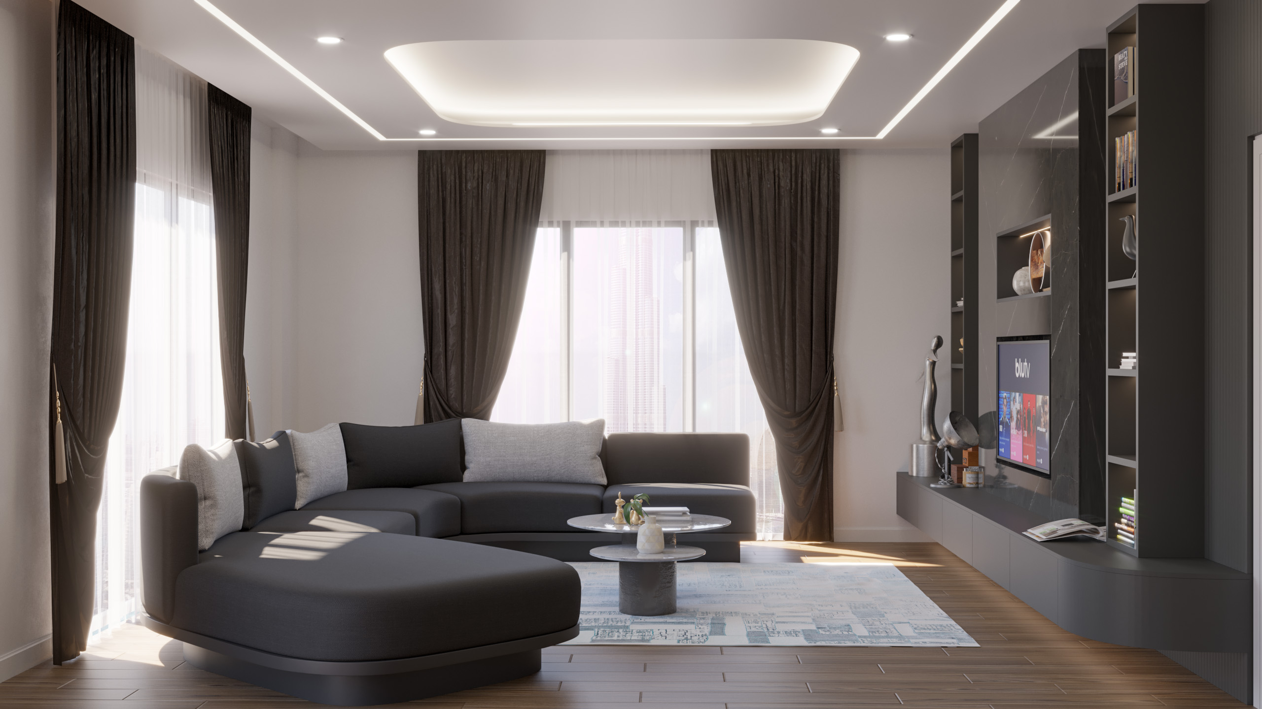 Modern Living Room Design in Tema 2