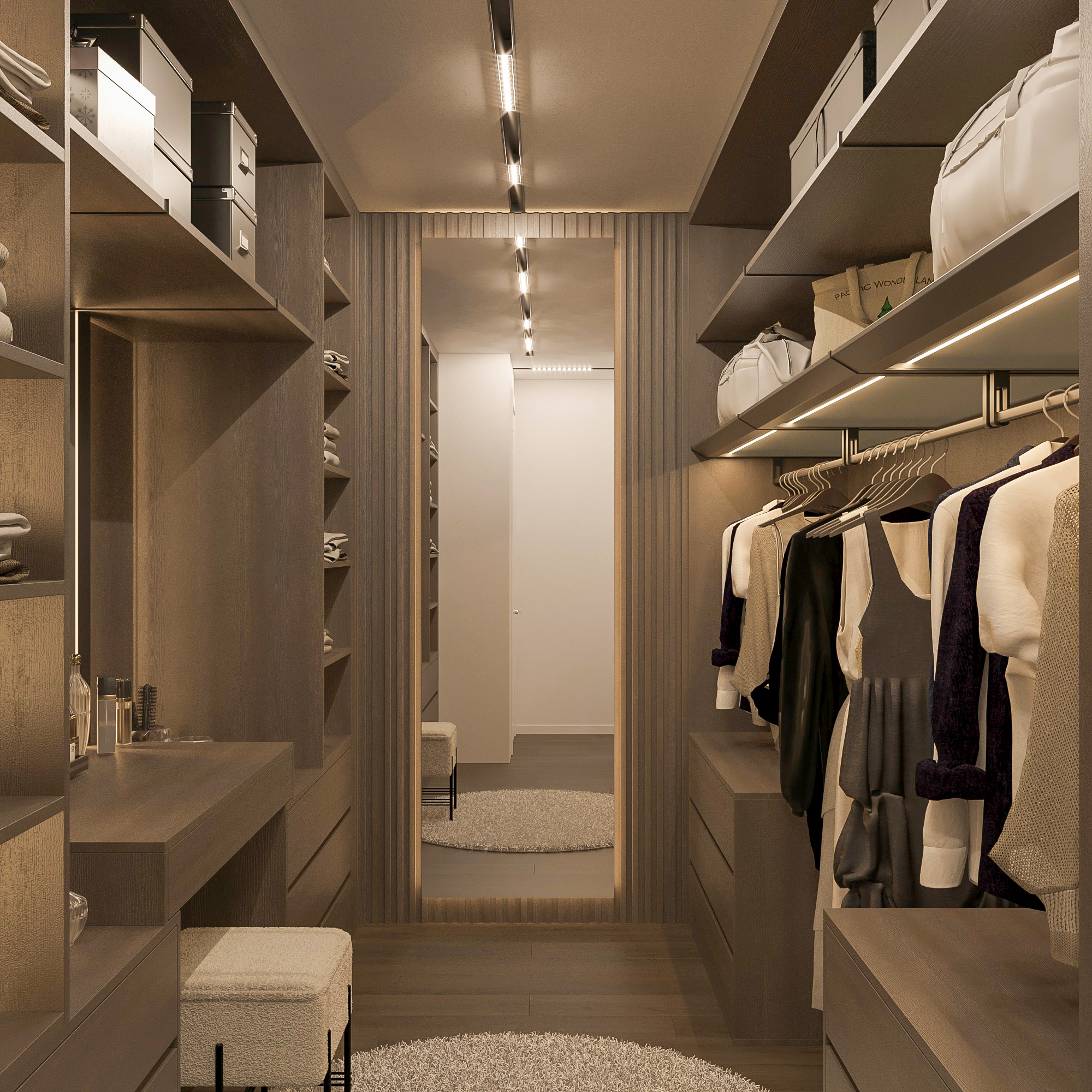 Open Dressing Area Design