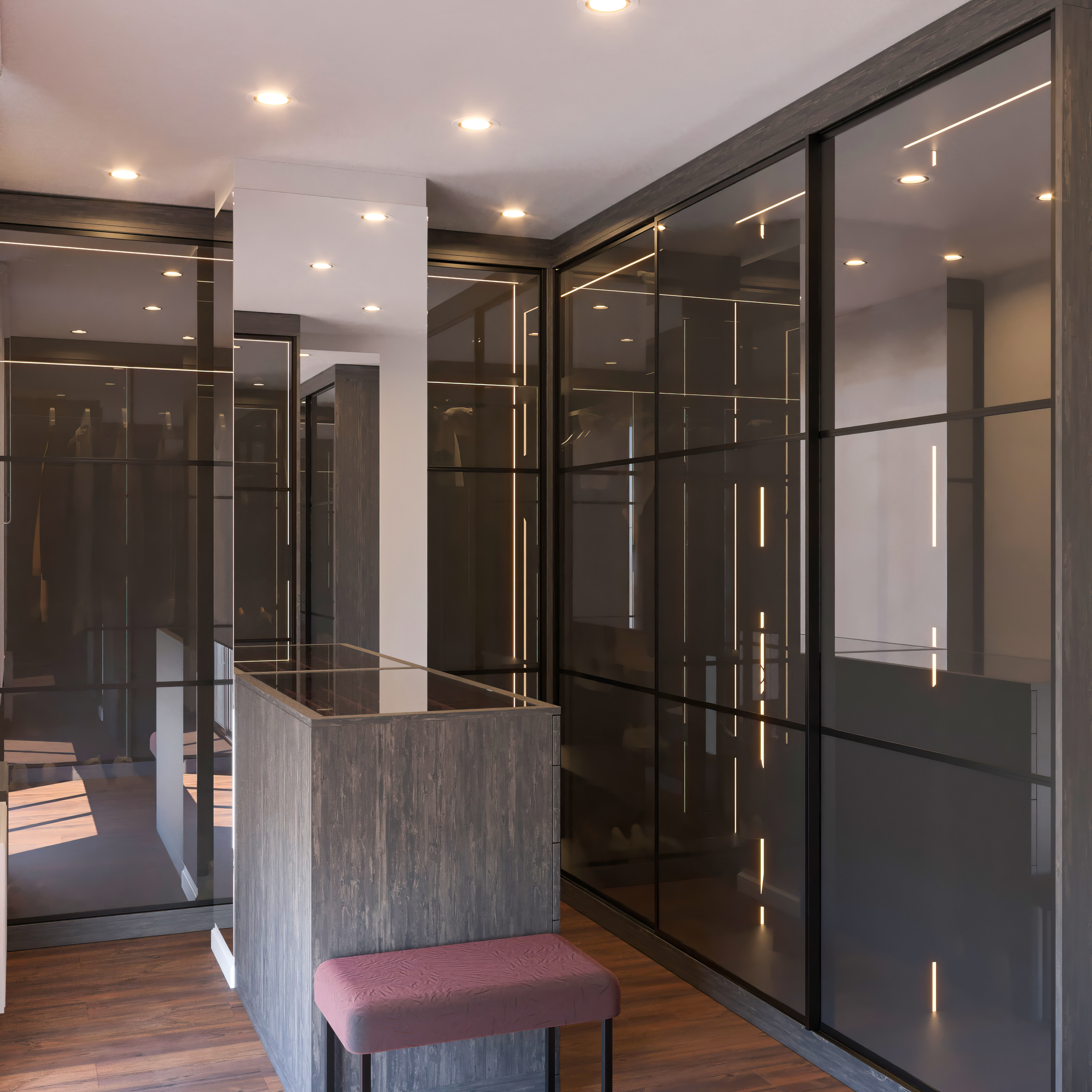 Smoked Glass Sliding Door Wardrobe