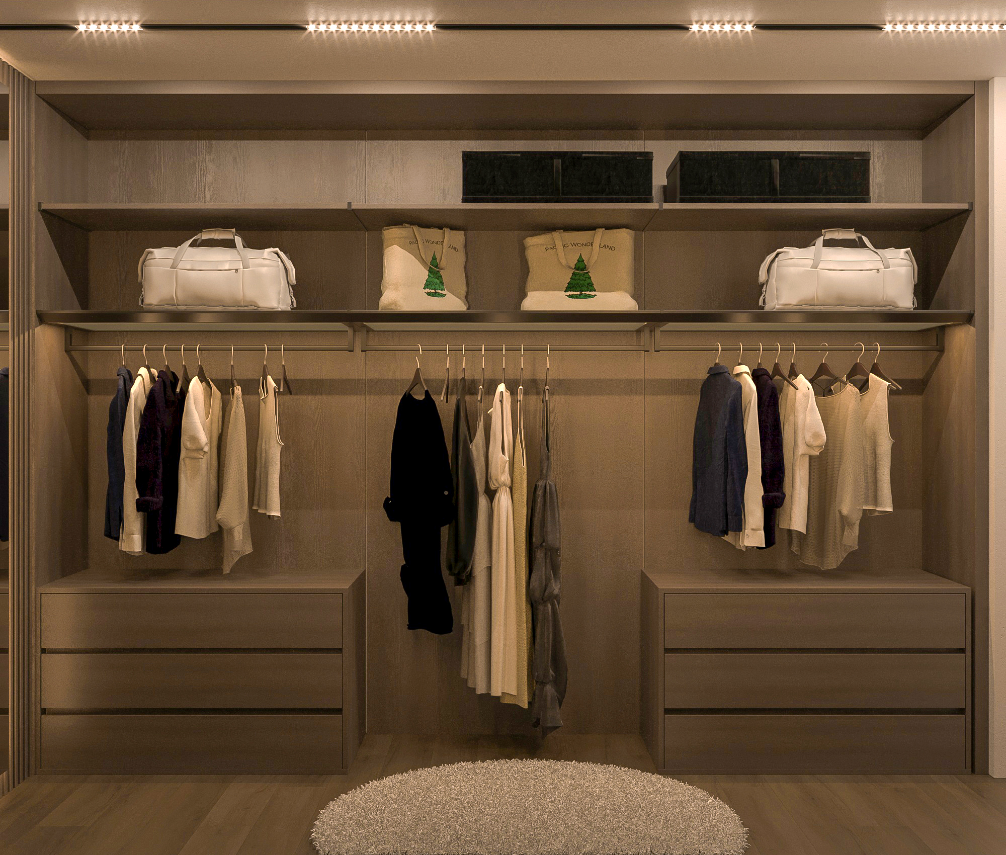 Open Dressing Area Design