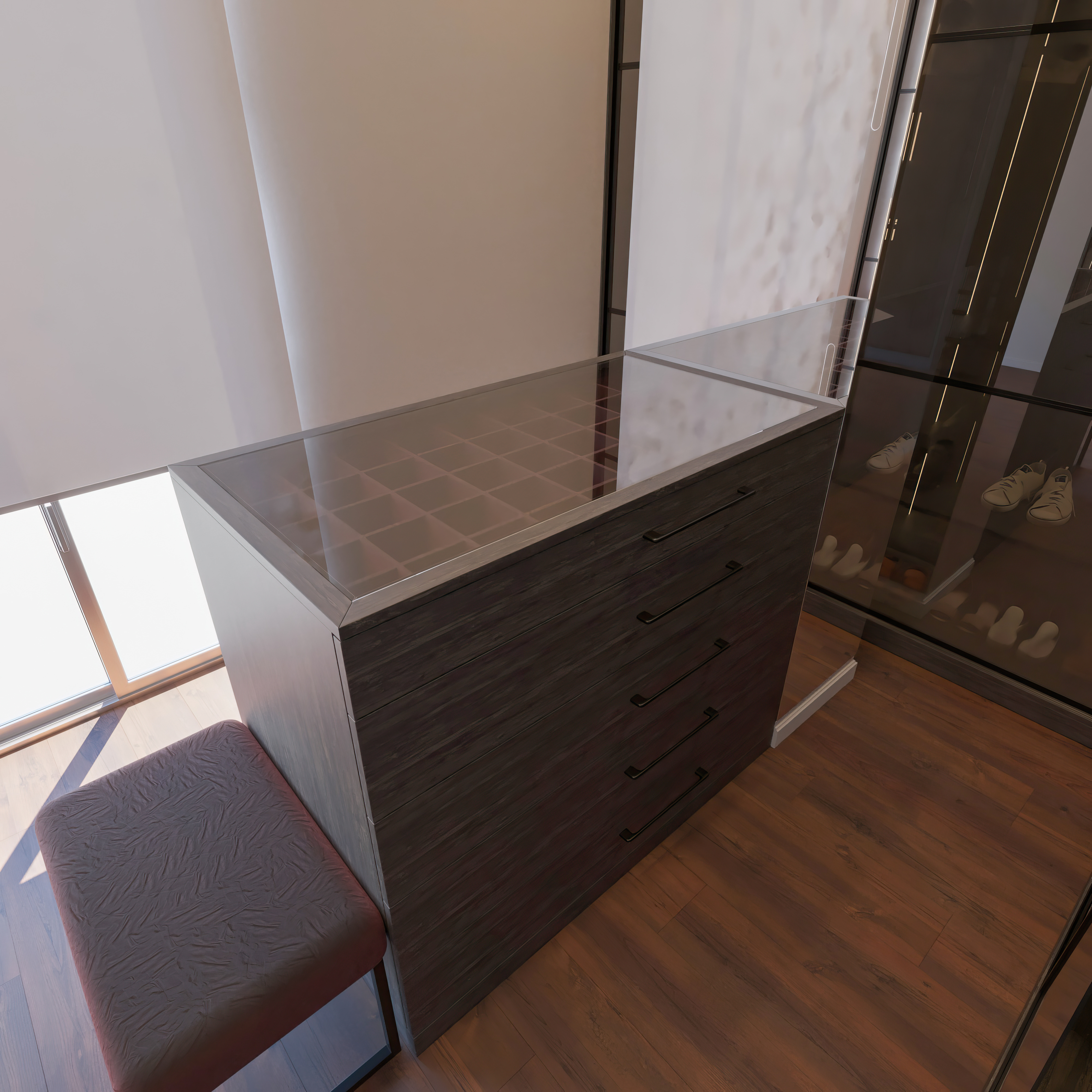 Smoked Glass Sliding Door Wardrobe