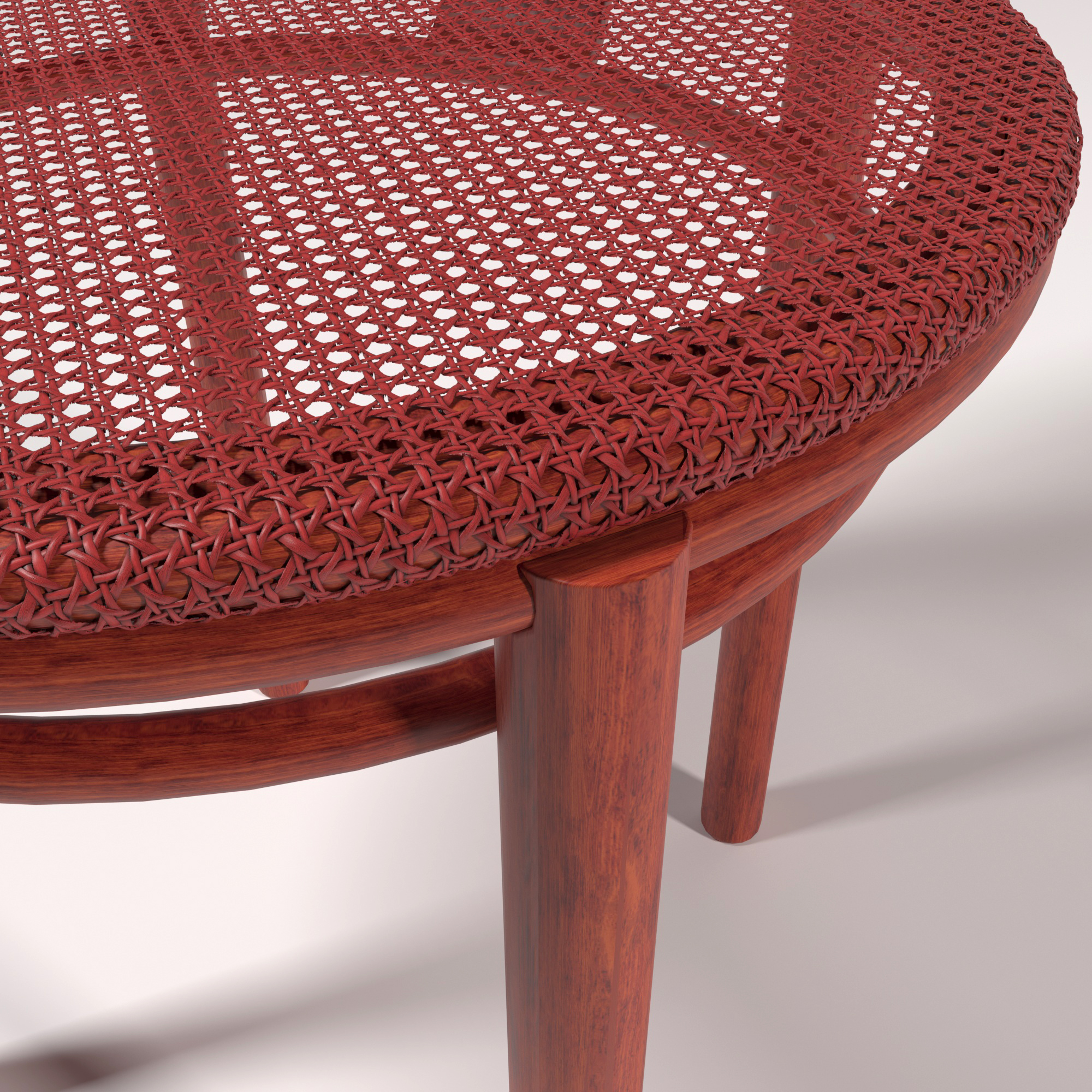 Red Wicker Chair