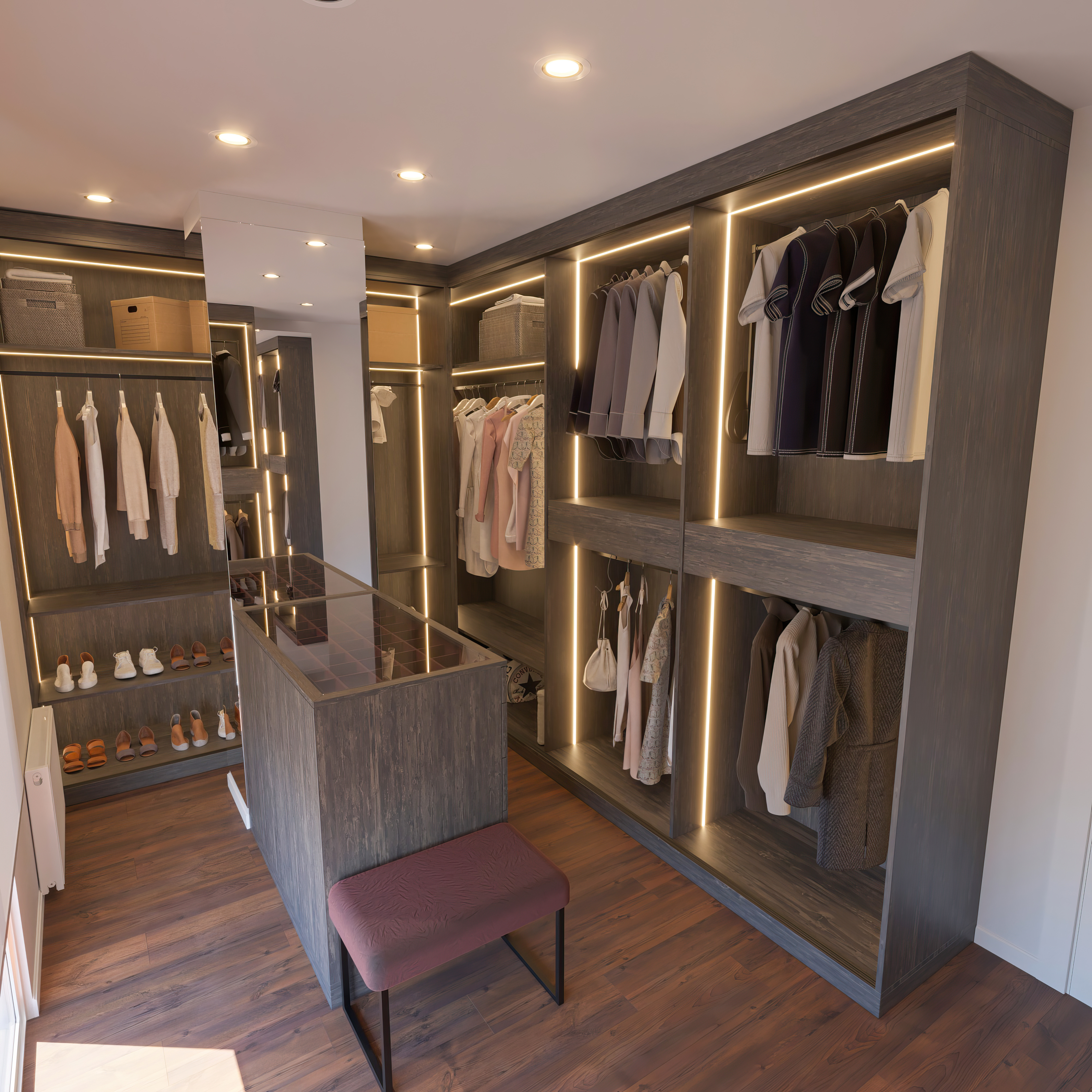 Smoked Glass Sliding Door Wardrobe