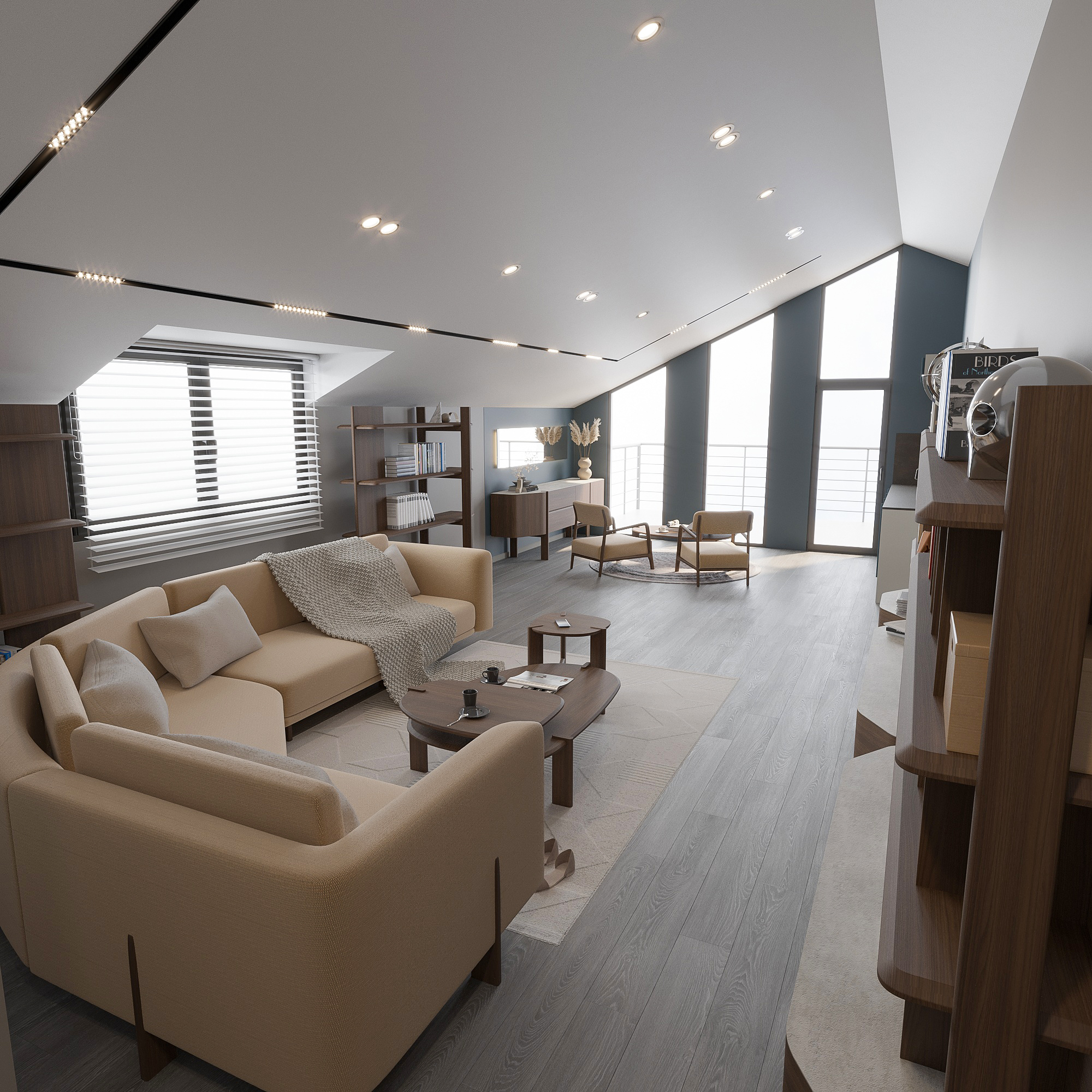 Modern Living Room Design in Karaburun