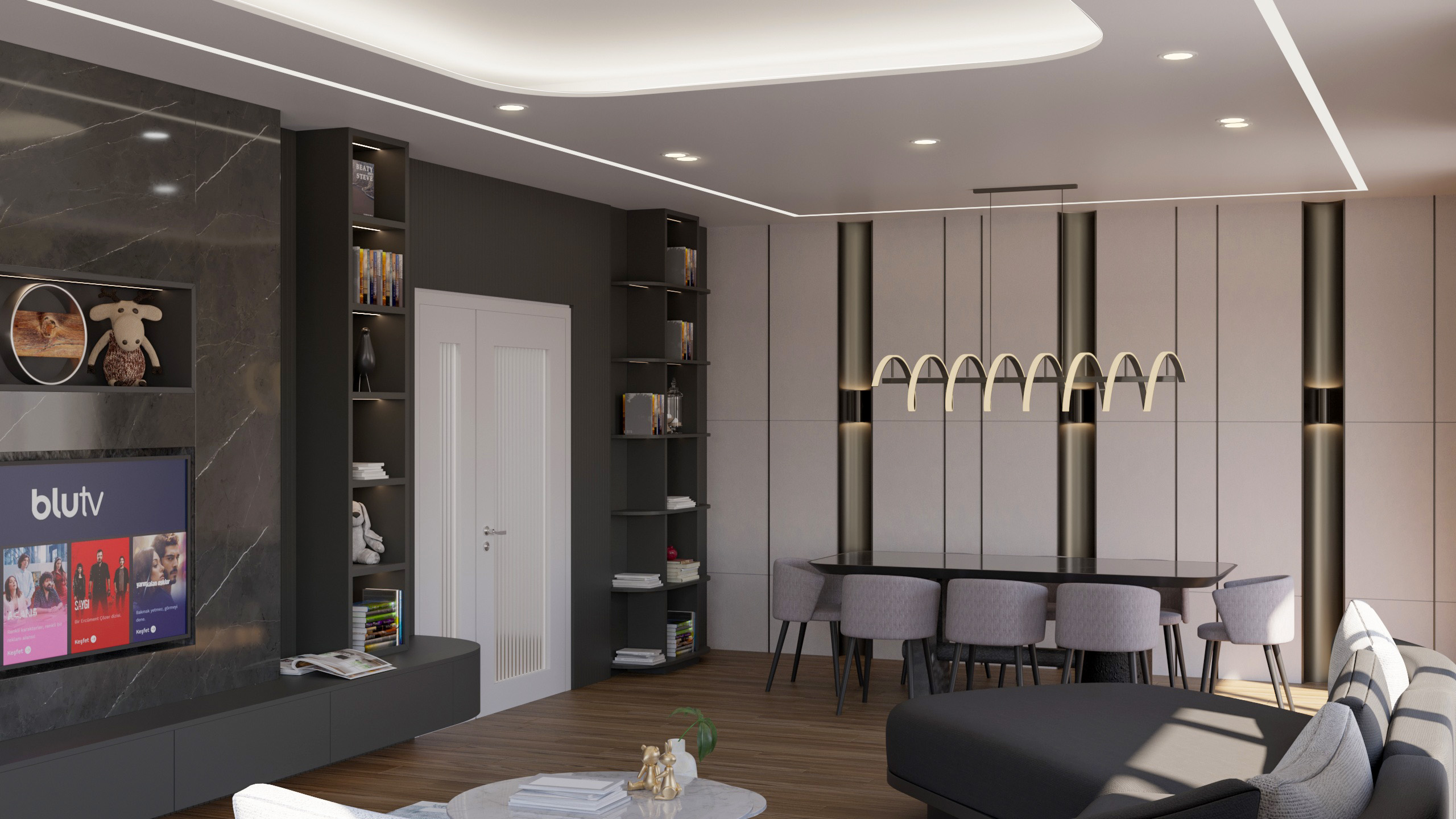 Modern Living Room Design in Tema 2