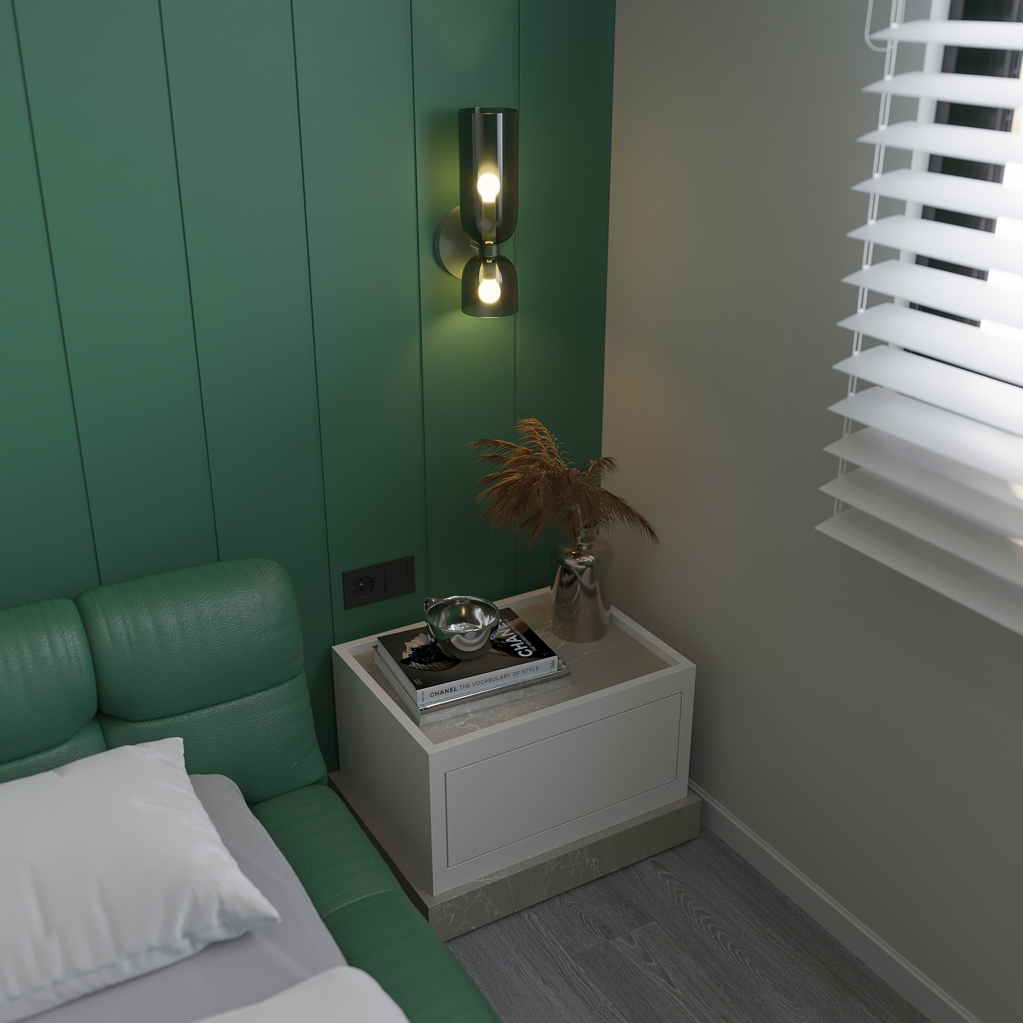 Pastel Green Bedroom