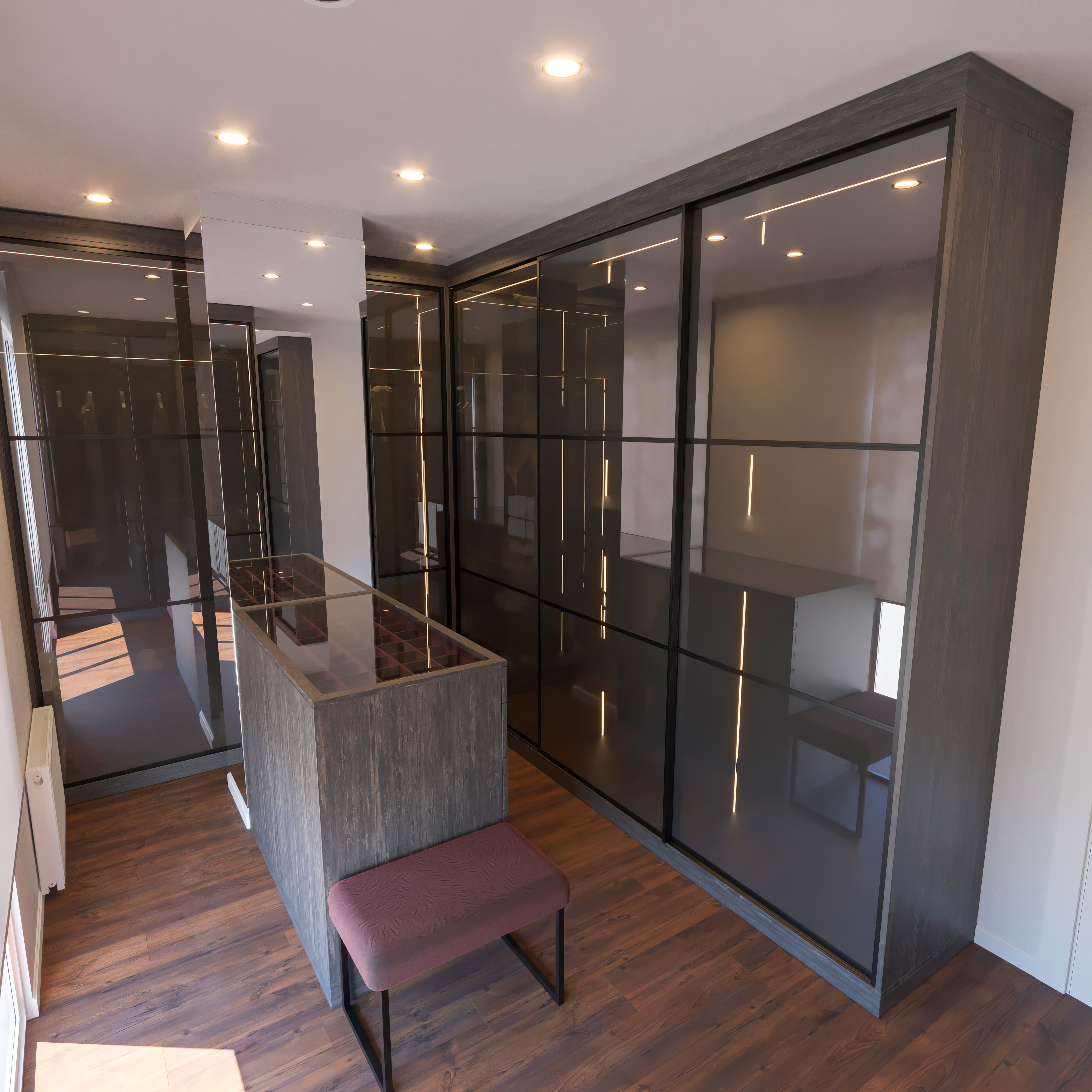 Smoked Glass Sliding Door Wardrobe