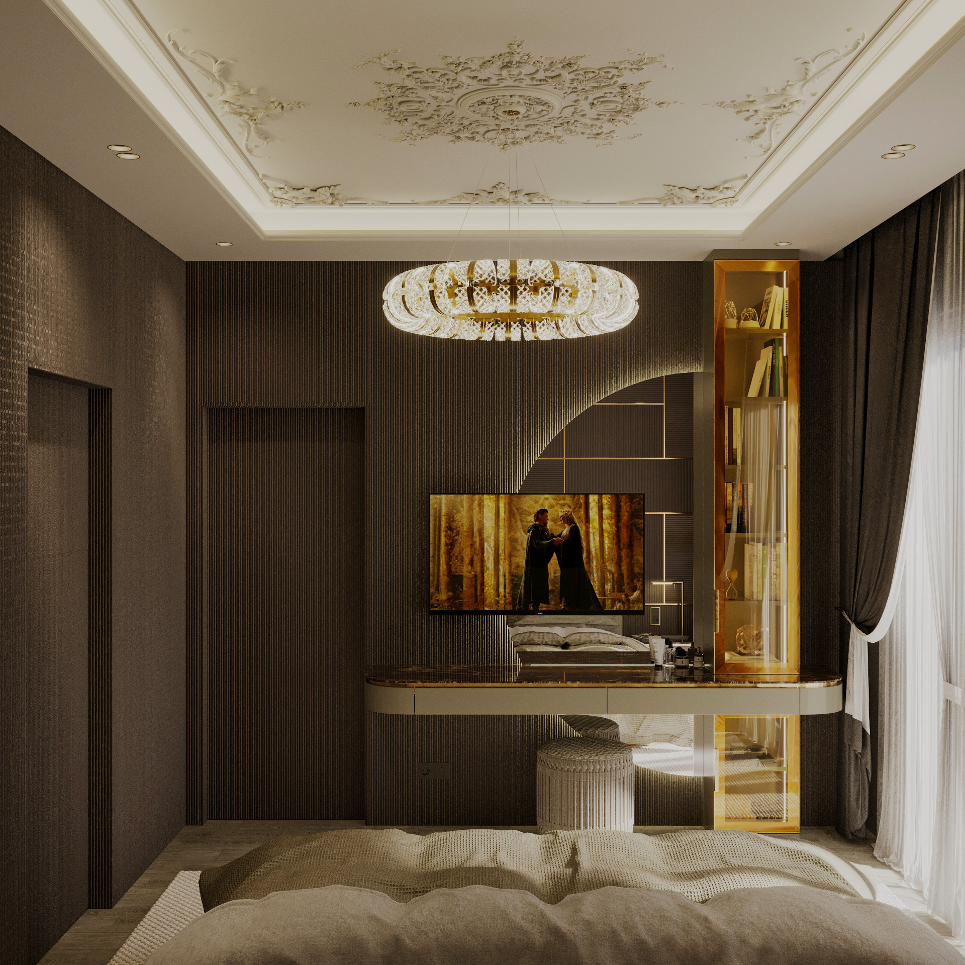 Neo Art Bedroom TV Unit