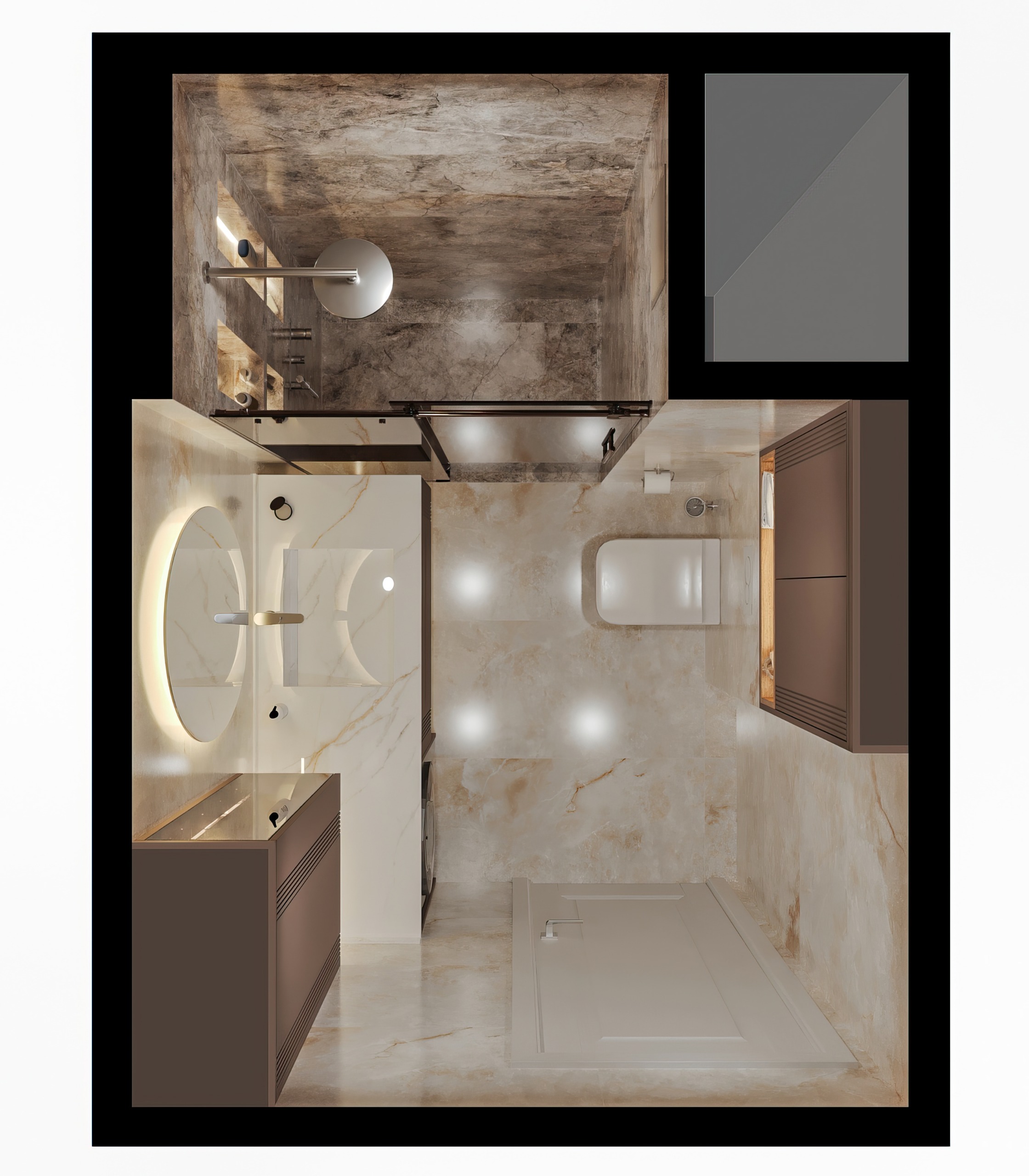 Cappuccino Bathroom Design