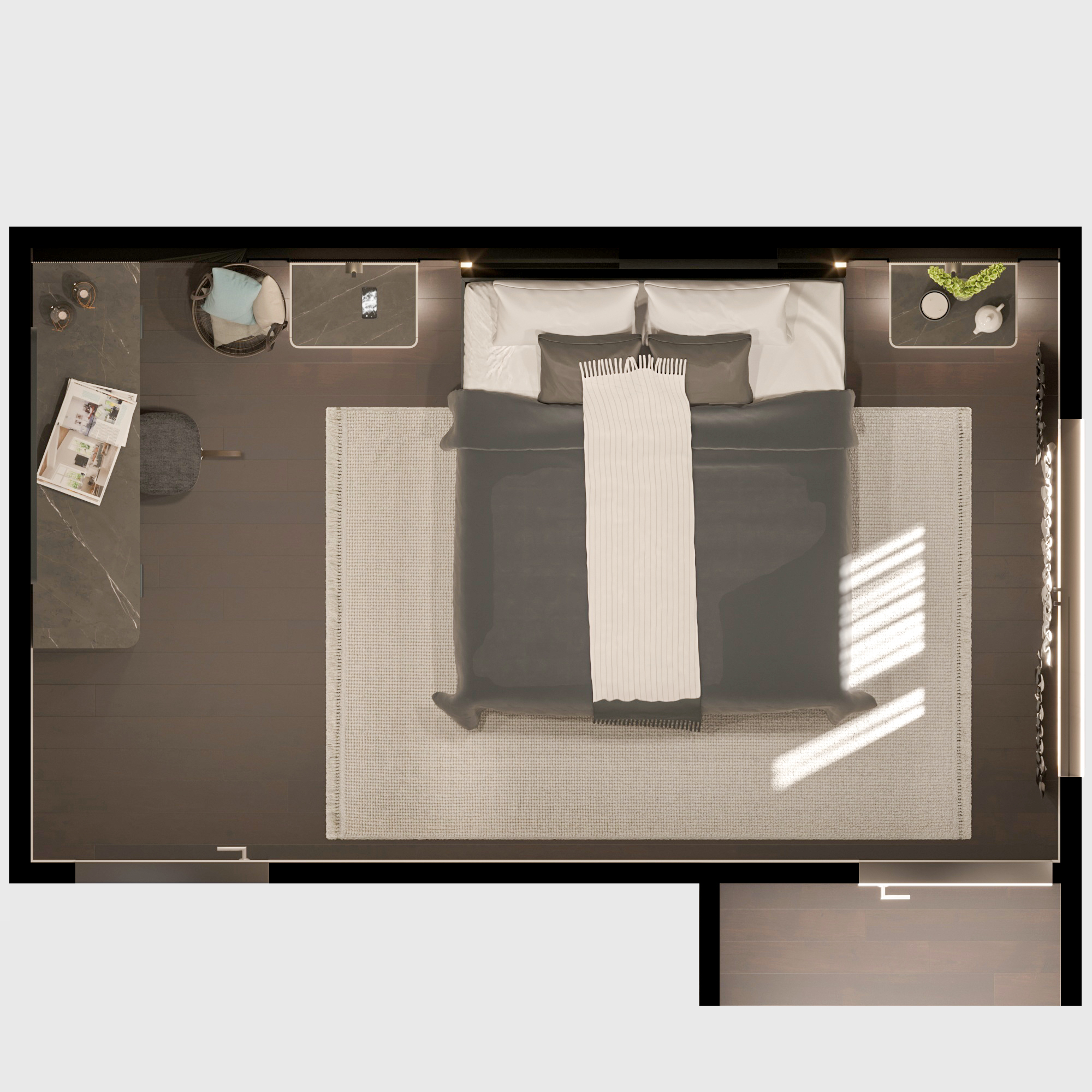 Softy Bedroom Design